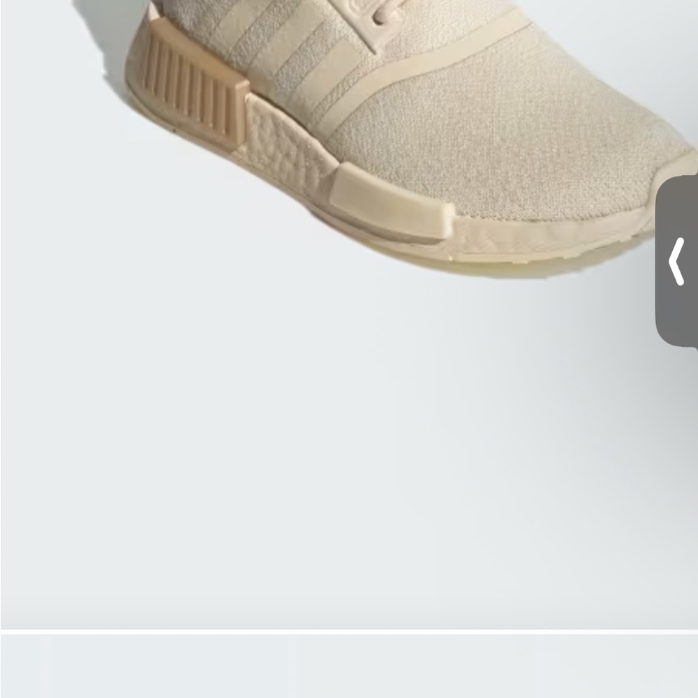 Women’s Adidas Beige NMD R1 Sneakers size 8